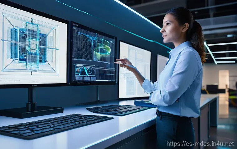 기계설계 프로젝트 관리 노하우 - **Prompt:** A confident mechanical engineer, male or female, in their late 30s to early 40s, dressed...