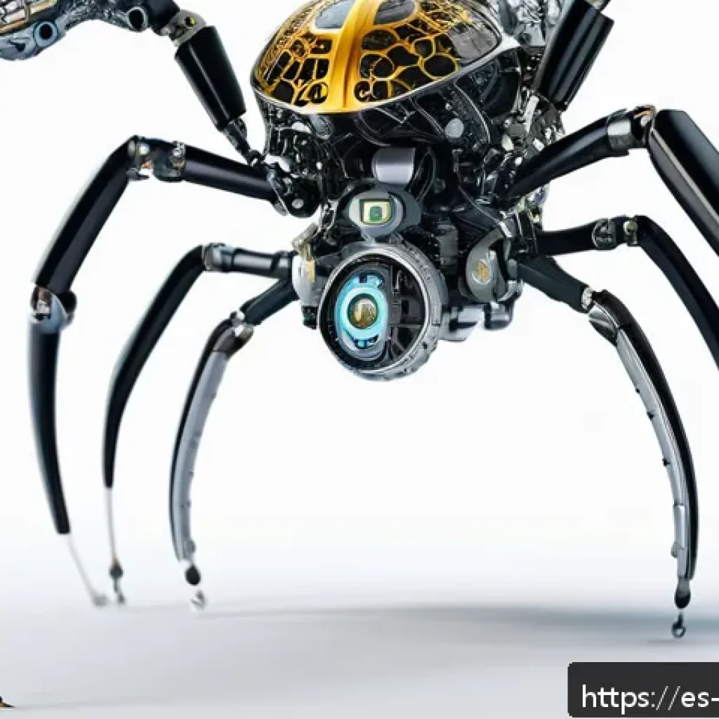기계설계에서 창의성 발휘하는 방법 - A futuristic mechanical transmission system inspired by insect biomechanics, showcasing lightweight,...