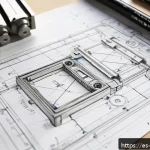 Home 19 기계설계 스케치 실력 향상법 - A detailed mechanical sketching workspace showing a skilled engineer drawing precise mechanical comp...